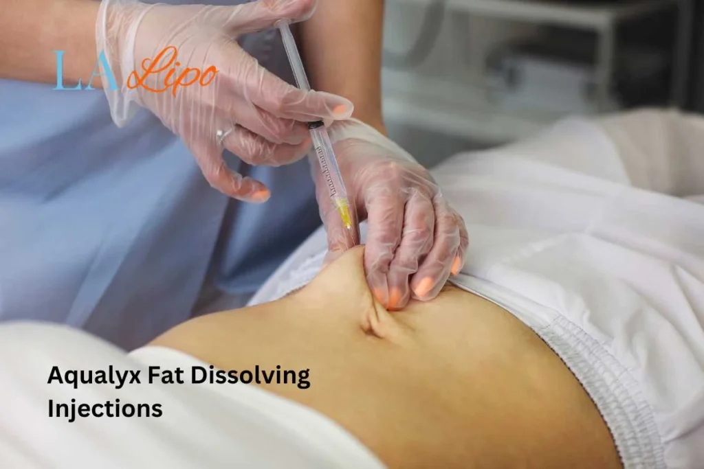 woman having fat dissolving injections Barnet in the stomach