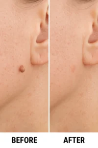 Skin tags removal Barnet before and after