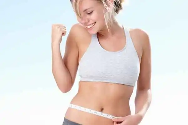 woman happy after fat reduction treatment Barnet