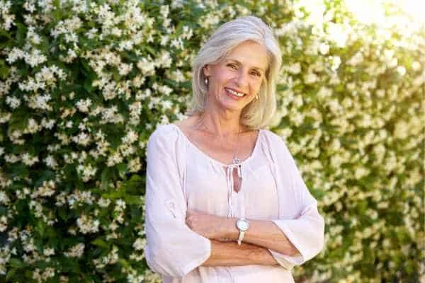 Older woman happy with urinary incontinence treatment Barnet