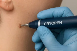 Person receiving skin tag removal Barnet