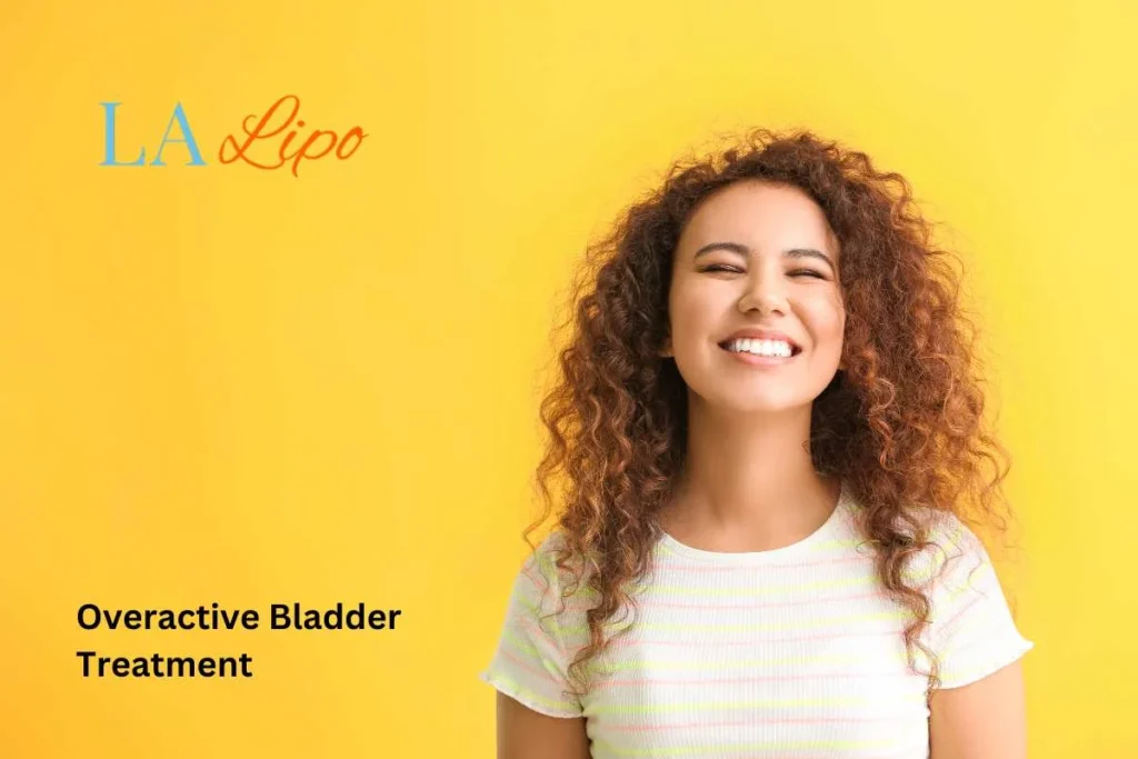 woman smiling about overactive bladder treatment Barnet solutions